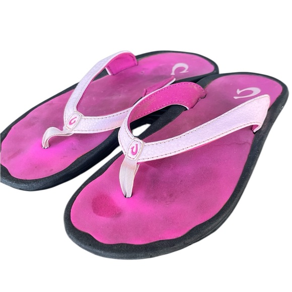 Women's Olukai Ohana Flip Flop Comfort‎ Sandal Pink 5.5 - Picture 1 of 6